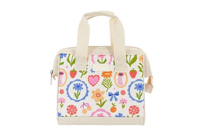 Sachi Insulated Lunch Bag Whimsy Garden – Reusable Thermal Lunch Bag for Work & School
