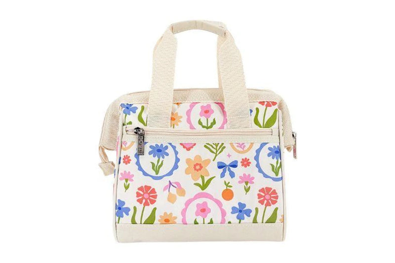 Sachi Insulated Lunch Bag Whimsy Garden – Reusable Thermal Lunch Bag for Work & School