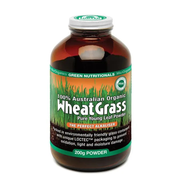 Green Nutritionals 100% Australian Organic Wheatgrass Powder 200g