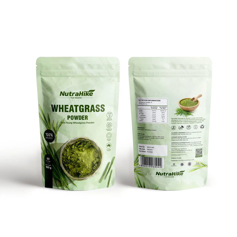 NutraHike Organic Wheatgrass Powder 100g