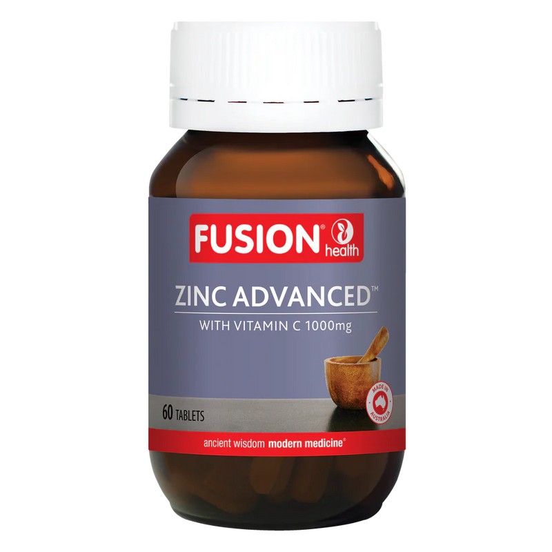 Fusion Health Zinc Advanced 50mg with Vitamin C and B6 60 Tablets