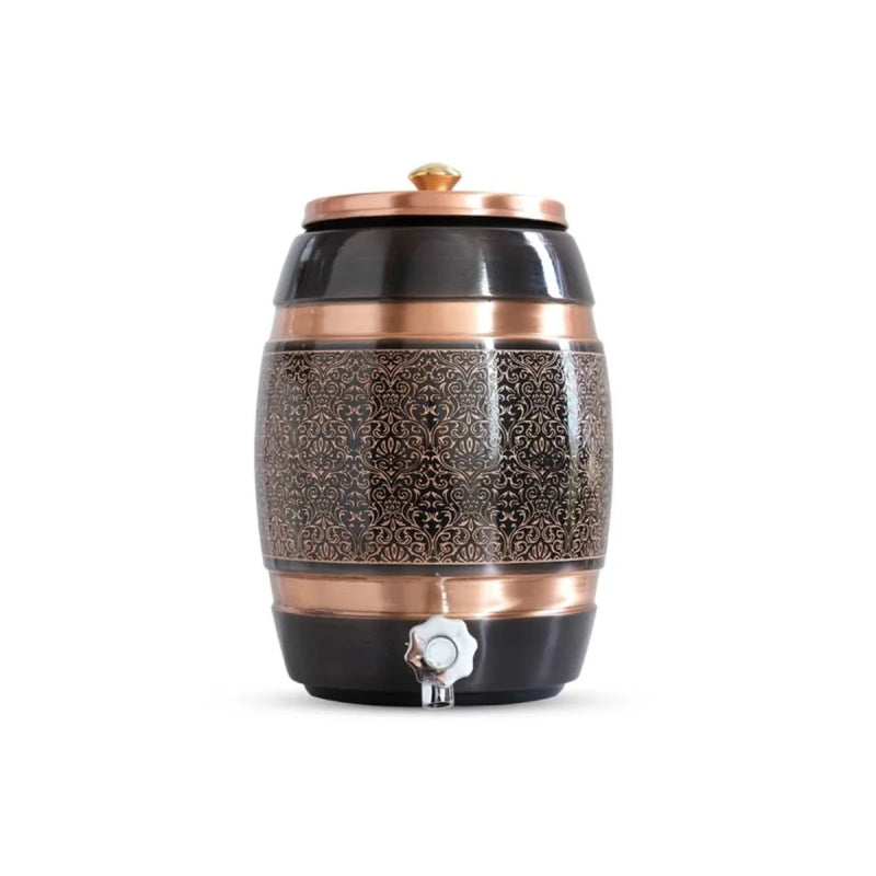 Zurit Majestic Black Emboss 5L - Premium Copper Water Dispenser