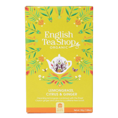 ENGLISH TEA SHOP Lemongrass Ginger Tea 20Pc - Go Vita Burwood