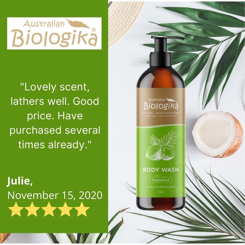 BIOLOGIKA Coconut Body Wash 500mL - Go Vita Burwood