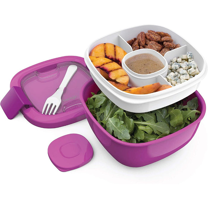 BENTGO Salad Container Purple - Go Vita Burwood