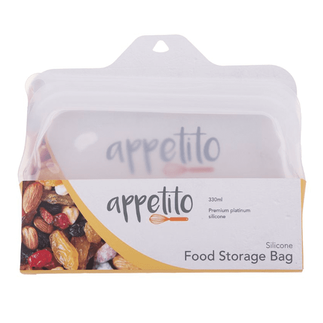 APPETITO SILICONE SMALL FOOD STORAGE BAG 330ML - Go Vita Burwood
