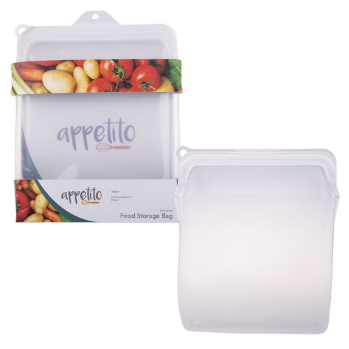 APPETITO Silicon 470ml Food Bag Aqu - Go Vita Burwood