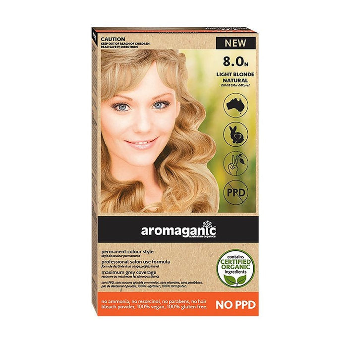 AROMAGANIC  8.0N Light Blonde Natural - Go Vita Burwood