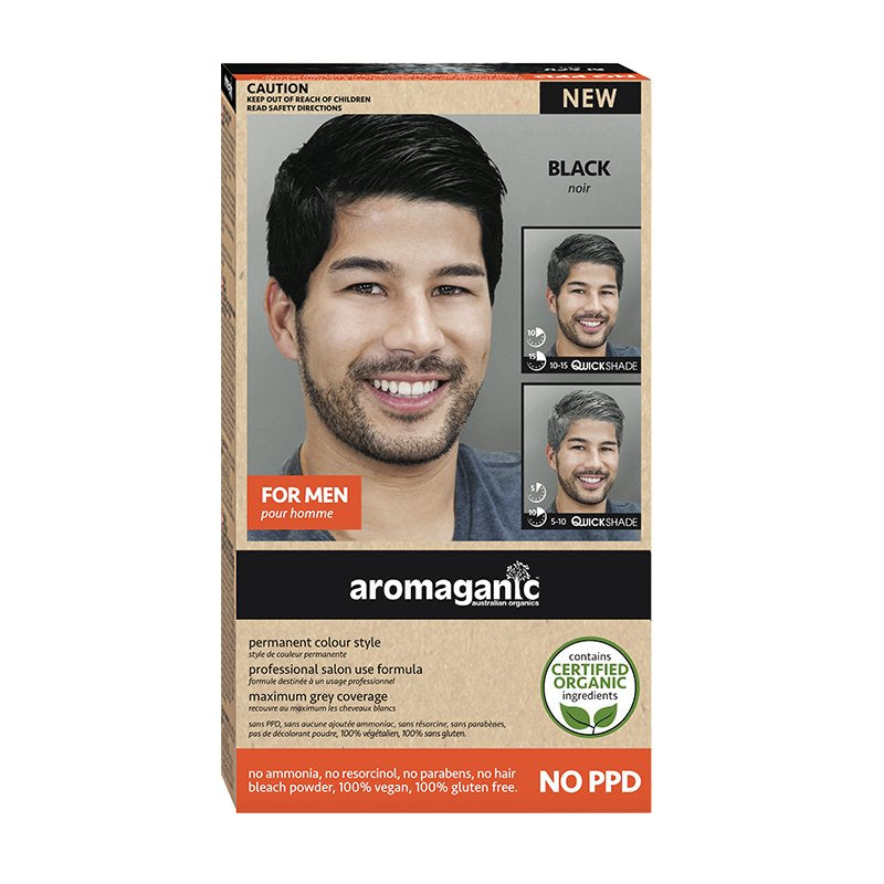 AROMAGANIC Vegan Mens 1.0N Black Nat - Go Vita Burwood