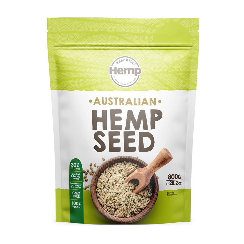 HEMP FOODS AUST Australian Grown Hemp Seed 800G - Go Vita Burwood