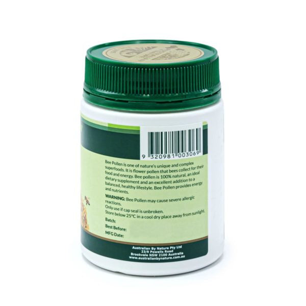 AUSTRALIAN BY NATURE Bee Pollen 180 Capsules (500mg) - Go Vita Burwood