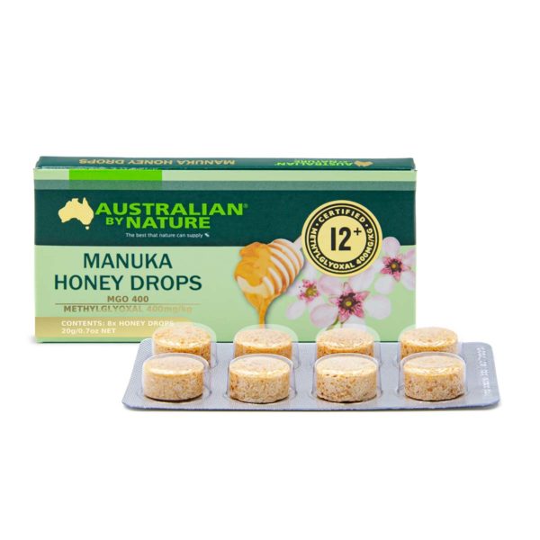 AUSTRALIAN BY NATURE Manuka Honey Drops 12+ (MGO 400) - Go Vita Burwood