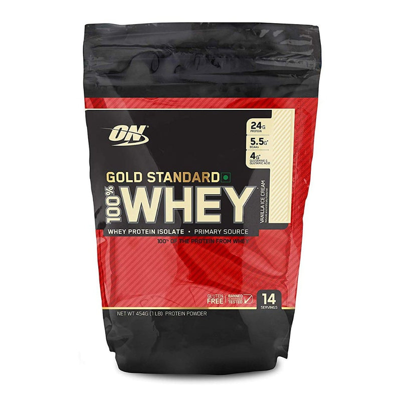 OPTIMUM NUTRITION (ON) Gold Standard 100% Whey Protein Powder 1lb - Go Vita Burwood