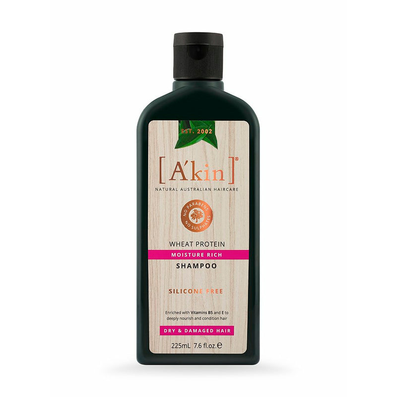 A'KIN Moisture Rich Shampoo 225ml - Go Vita Burwood