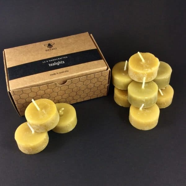 BB Beeswax Tealight Candle - Go Vita Burwood