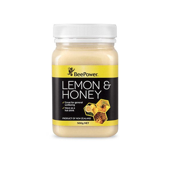 BEE POWER Lemon & Honey 500g - Go Vita Burwood