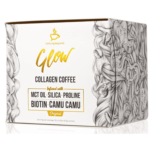 BEFOREYOUSPEAK Glow Collagen Coffee 30 x 6.5g sachet - Go Vita Burwood