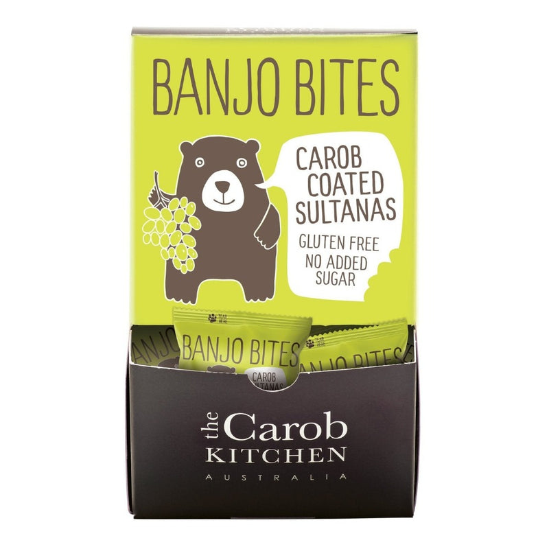 THE CAROB KITCHEN Sultana Bites Banjo 20G - Go Vita Burwood
