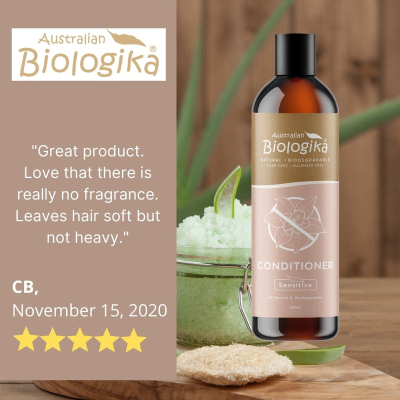 BIOLOGIKA Sensitive Conditioner 500ml - Sensitive Hair Types - Fragrance Free - Go Vita Burwood