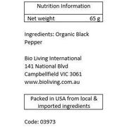 SIMPLY ORGANIC Black Pepper - Go Vita Burwood