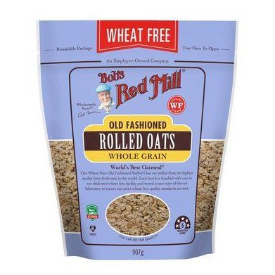 BOBS RED MILL Rolled Oats Wheat Free 907g - Go Vita Burwood