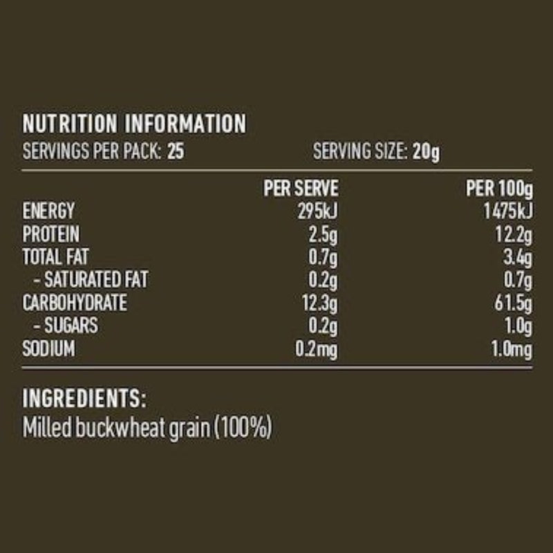 LOTUS Buckwheat Flour Organic 500g - Go Vita Burwood