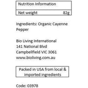 SIMPLY ORGANIC Cayenne Pepper - Go Vita Burwood