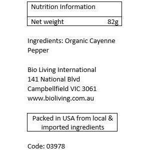 SIMPLY ORGANIC Cayenne Pepper - Go Vita Burwood
