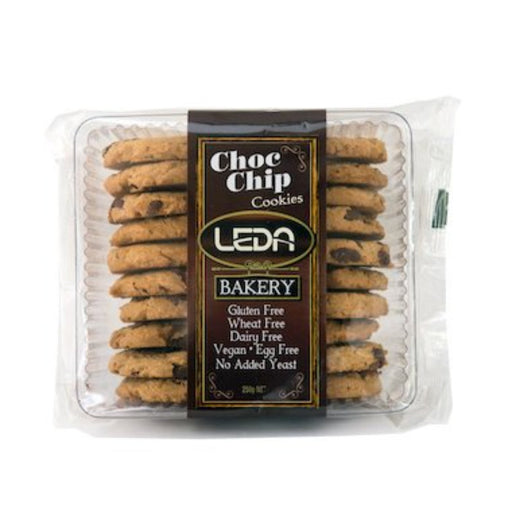 LEDA NUTRITION Cookies Choc Chip 250g - Go Vita Burwood