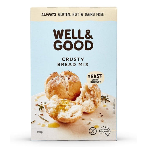 WELL & GOOD Crusty Bread Mix 410G - Go Vita Burwood