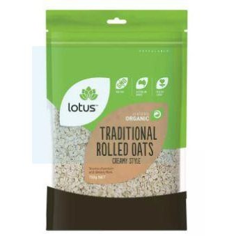 LOTUS Org Rolled Oats 750G - Go Vita Burwood
