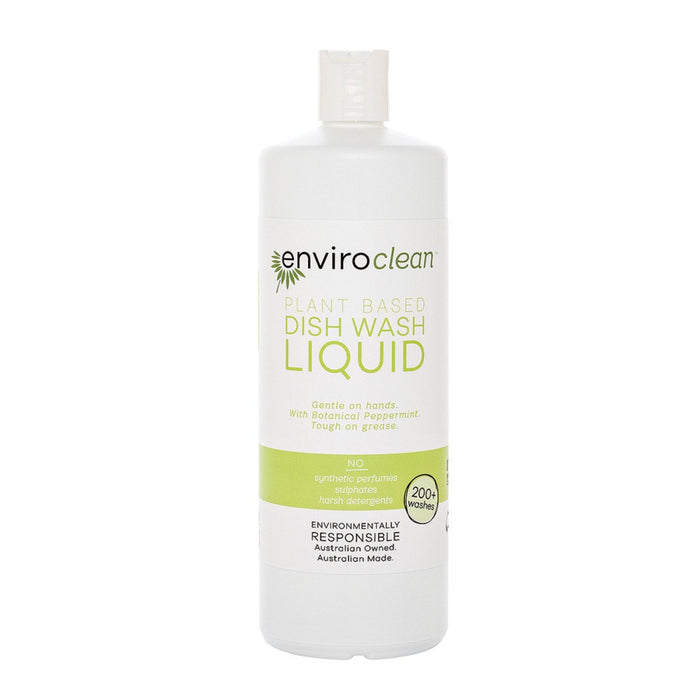 ENVIROCLEAN Plant Based Dish Wash Liquid (botanical peppermint) Liquid - Go Vita Burwood