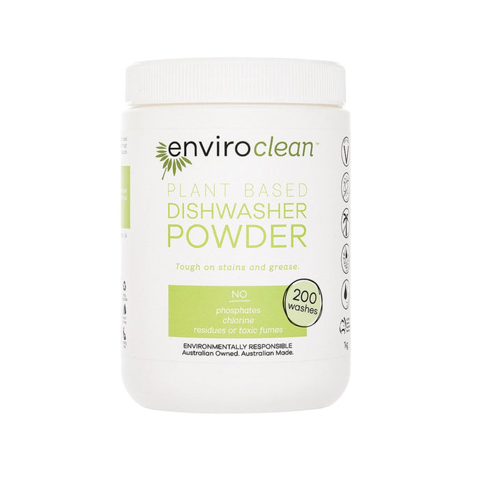 ENVIROCLEAN Plant Based Dishwasher Powder 1kg - Go Vita Burwood
