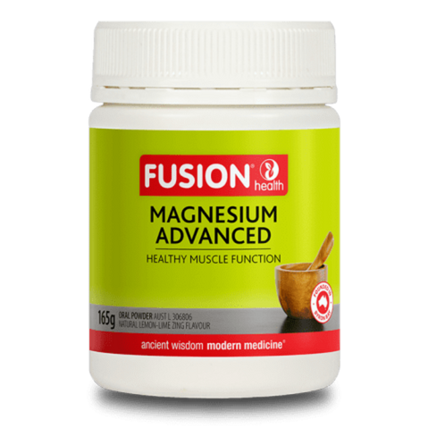 FUSION HEALTH Magnesium Advanced Powder Lemon-Lime Zing - Go Vita Burwood