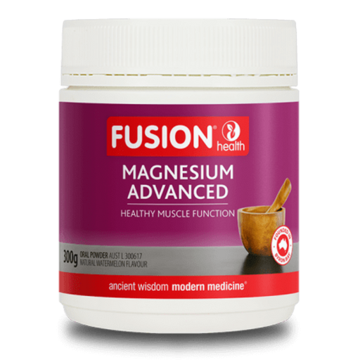 FUSION HEALTH Magnesium Advanced Powder Watermelon - Go Vita Burwood