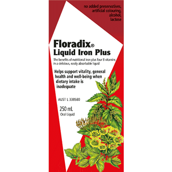 FLORADIX Floravital Liquid Iron Plus - Go Vita Burwood