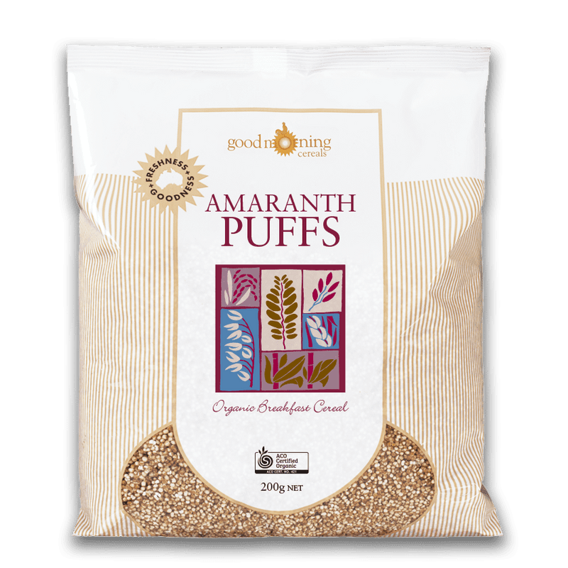 GOOD MORNING Amaranth Puffs 200g - Go Vita Burwood