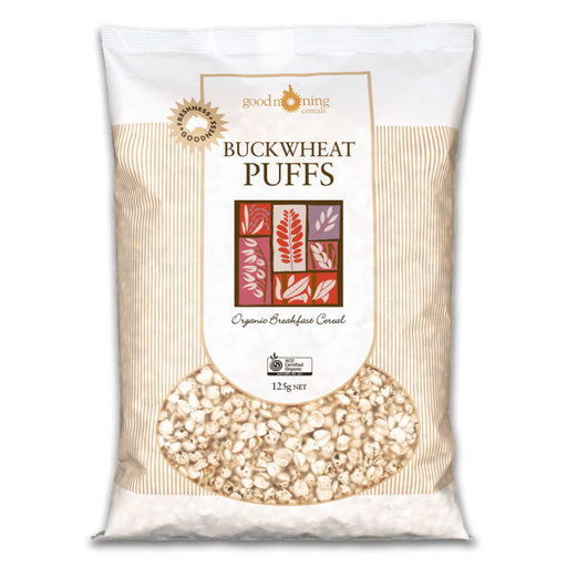 GOOD MORNING Buckwheat Puffs 125g - Go Vita Burwood