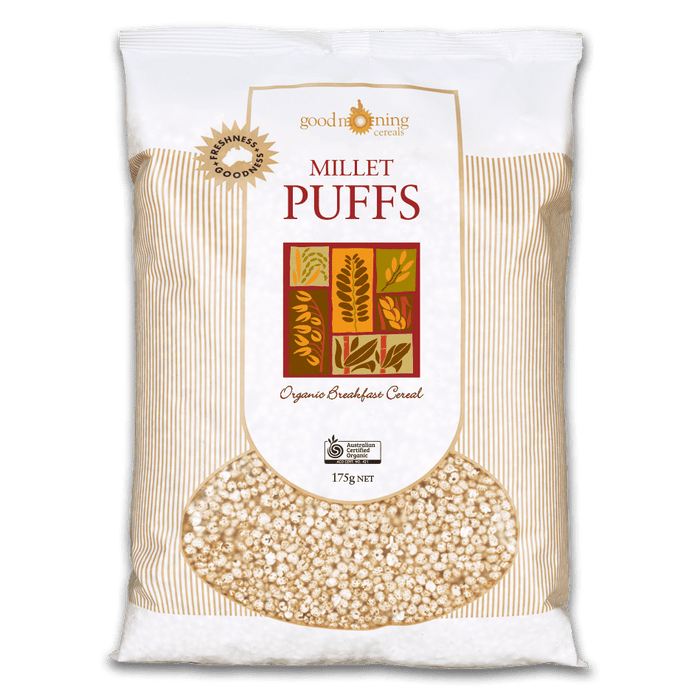 GOOD MORNING Millet Puffs 175g - Go Vita Burwood