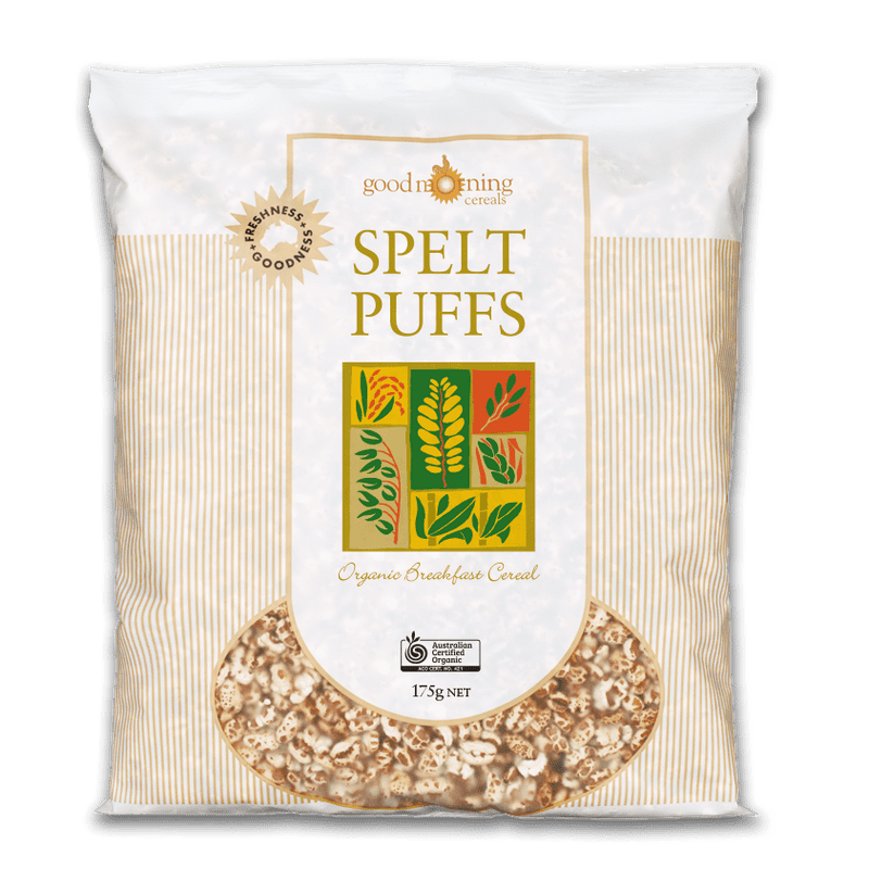 GOOD MORNING Spelt Puffs 175g - Go Vita Burwood