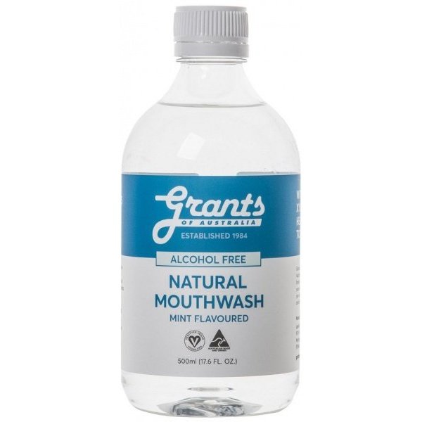 GRANTS OF AUSTRALIA Xylitol Natural Mouthwash 500ml - Go Vita Burwood