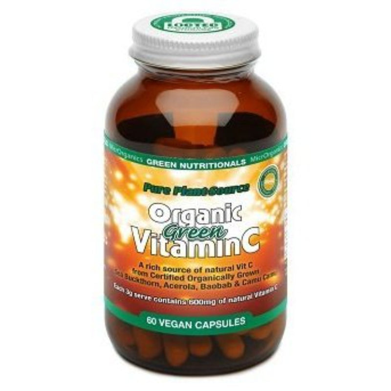 GREEN NUTRITIONALS Pure Plant-Source ORGANIC Green VITAMIN C - Go Vita Burwood
