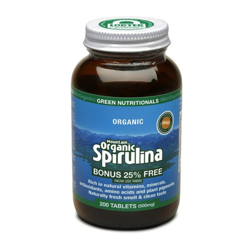 GREEN NUTRITIONALS Mountain Organic Spirulina - Go Vita Burwood
