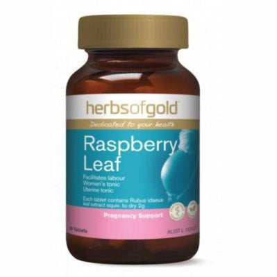 HERBS OF GOLD Raspberry Leaf 60 Tabs - Go Vita Burwood