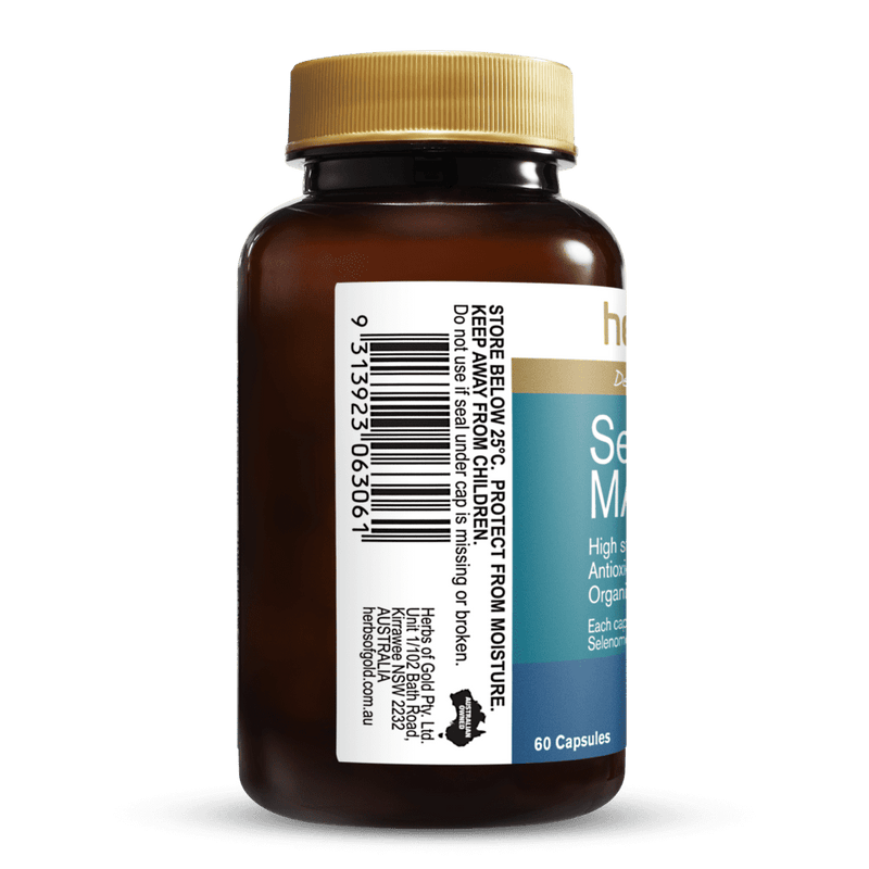 HERBS OF GOLD Selenium 150 MAX 60 Caps - Go Vita Burwood