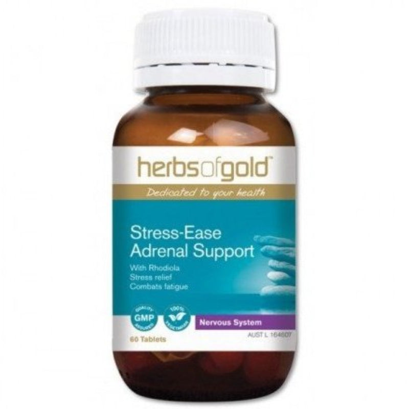 HERBS OF GOLD Stress Ease 60 Tabs - Go Vita Burwood