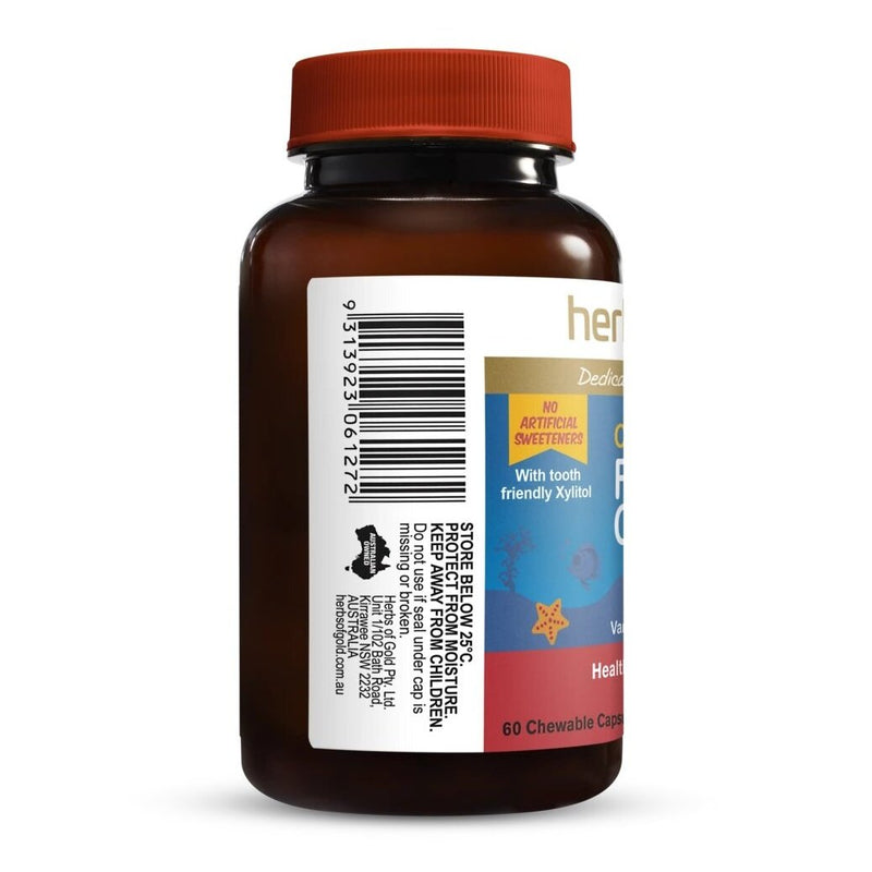 HERBS OF GOLD CHILDRENS FISH-I CARE 60c - Go Vita Burwood