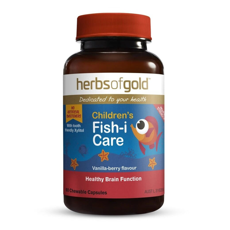 HERBS OF GOLD CHILDRENS FISH-I CARE 60c - Go Vita Burwood