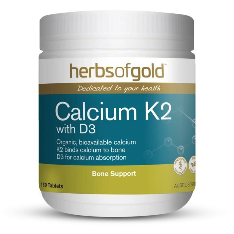 HERBS OF GOLDCalcium K2 D3 180t - Go Vita Burwood