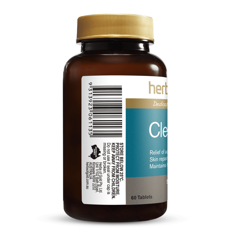 HERBS OF GOLD Clear Skin 60t - Go Vita Burwood